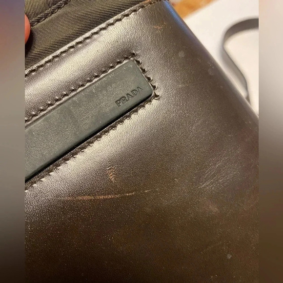 Prada Tote Shoulder Bag 1990s Logo Patch Tote Bag - Picture 9 of 16